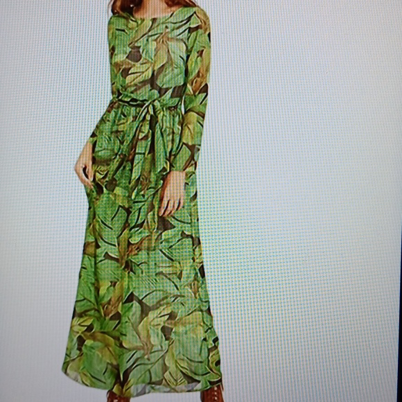 🔹️Palm Leaf Maxi Dress - Picture 6 of 13
